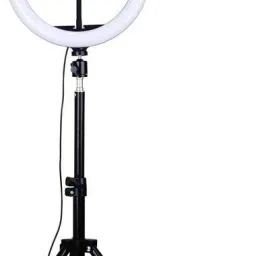 JAMMY ZONES Big Selfie Ring Light 10" with 7ft Tripod Stand for video,Reels Studio J73 Ring Flash-picture-30
