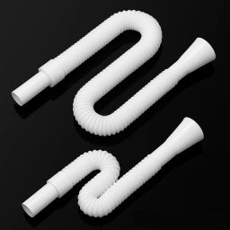 (P OF 2) PVC HOSE PIPE FOR WASH BASIN/ SINK 1.144 PVC Kitchen Pipe for Sink/ Waste/ Wash Basin Expandable & Flexible Drain Pipe Hose Pipe-image-61