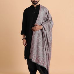 Tweedle Acrylic Woven Men Shawl-image-8