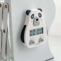 Digital White Clock-17