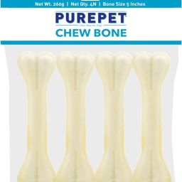 Pressed Chew Bone, 5 inches - Pack of 4 Dog Treat-3