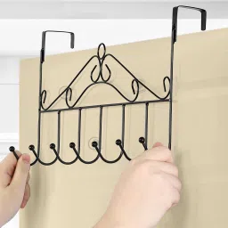 Door Hanger with 7 Hooks for Home and Office Aluminium Dress Hanger ForDress-22