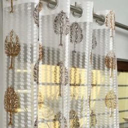 152.4 cm (5 ft) Net Transparent Window Curtain (Pack Of 2)-image-71