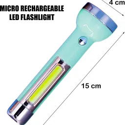 jy-super New 2 in 1 1703 LED Torch – Rechargeable, Portable & Long Battery Life Torch image 3