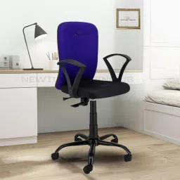 Zebra Office revolving executive Chair with 2 Years warranty(Easy Assembly) Synthetic Fiber Office Adjustable Arm Chair-20