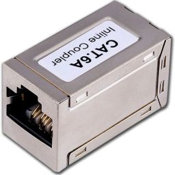 MX STP Cat6A Inline Coupler (Shielded) Inline LAN F/F Extender Plug Pack of 6 Lan Adapter image 2