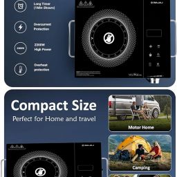 2200 W Infrared Cooktop Jog Dial, Touch Panel-image-8
