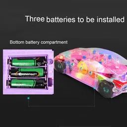 paramount gallery Transparent Musical Concept Racing Car with 3D Flashing LED Lights -A434-picture-27