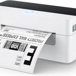 OnlyU USB Direct Thermal 4×6 Shipping Label Printer(Barcode) Adjustable Label Size Thermal Receipt Printer-0