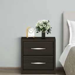spacewood Kosmo Verona Bedside Table in Fumed Oak Finish with Drawers-picture-38