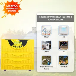 seltrik 3000VA 24V PWM Lithium-ion Supported Solar Inverter for your Home & Business 3000VA 24V Lithium-ion Supported PWM Solar Inverter Pure Sine Wave Inverter image 3