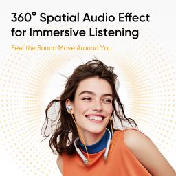 realme Buds Wireless 5 with 50dB ANC, 360 degree Spatial Audio, IP55 and 38hrs Playback Bluetooth Headset image 5