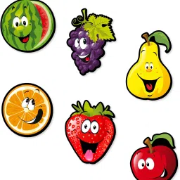 Fridge Magnets Refrigerator Cute Fruit Designs for Home, Kitchen and Office Fridge Magnet Pack of 6-11