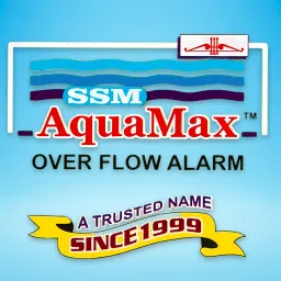 SSM AquaMax Water Tank Overflow Alarm Metal Body AC Alarm With 15 Meter Wire And Sensor Wired Sensor Security System image 4