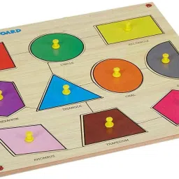 Geometric Shape Puzzle Board Sorting Game Stacking Blocks,Shape Matching Toys-22