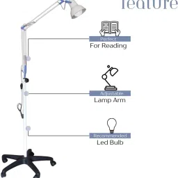Adjustable LED Examination Lamp with Wheels | Medical Exam Light for Clinics Study Lamp-10
