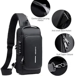 shreeshayamtrader Random Colour Slim Corssbody Sling Chest Backpack Men's Shoulder Bag Small Travel Bag - Small-picture-23