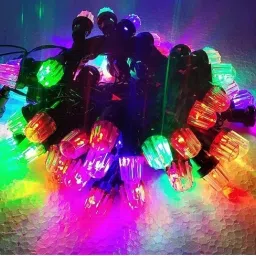 40 LEDs 10 m Multicolor Flickering, Color Changing String Rice Lights image 2