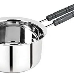 HEAVY GAUGE STAINLESS STEEL tea/ milk/ Coffee Pan 16 cm diameter 1 L capacity-10