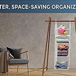 miral enterprises 5 Layer Folding Clothes Storage Racks Hanging Organizer Storage Racks Regular Organizer, Closet Organizer image 2