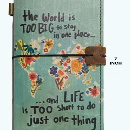 Designer Leather cover Travel journal with 120 pages 4*7 inches A5 Journal Unruled 120 Pages-image-13