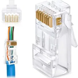 RAREGEAR RJ45 Connector UTP Network Plug for Cat 6 Cat5e Cable Module Plugs (Pack of 5) Network Interface Card image 2