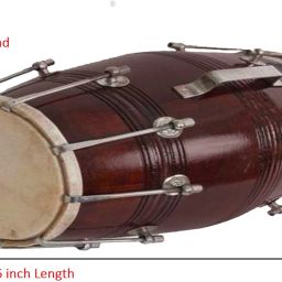 16'' inch Duga Dholak Nut & Bolts Dholak-image-48