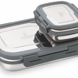 BLAZE Tiffin 900ml and Inner Steel 200ml 2 Containers Lunch Box-12