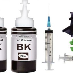 canoff 805 HP 100ml Cartridge Ink Refill Suction Toolkit for HP,Canon Cartridge Printer Black - Twin Pack Ink Bottle-25