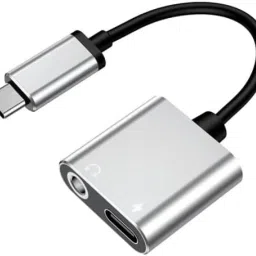 KAELAN Black Grey -Type C to 3.5mm Headphone Jack Audio Adapter Charging USB C Converter Phone Converter-8
