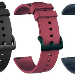 TRENDINGVIEW Premium 22mm Combo (pack of 3) Watch Strap with Durable Buckle 22 mm Silicone Watch Strap-image-75