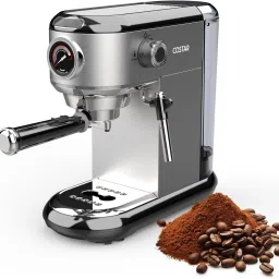 20 Bar Espresso Coffee Machine with Steam Wand for Latte Espresso and Cappuccino 8 Cups Coffee Maker-image-69