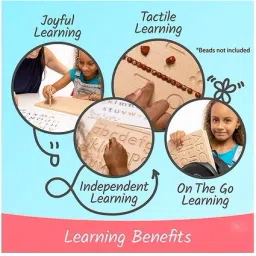 shalafi 1-20 Mathematics Numbers & English Alphabet Tracing Board Writing Practice Slate image 5