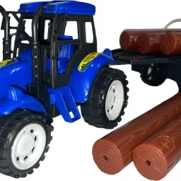 Wood loading Tractor trolley for kids-image-37