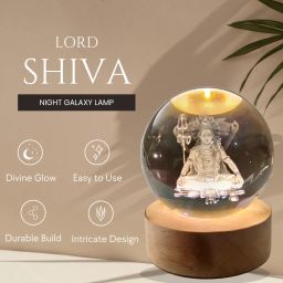 Lord Shiva Galaxy Crystal Ball Night Lamp Night Lamp-10