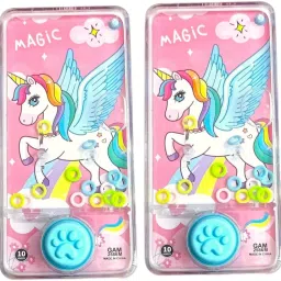 Unicorn Ring Toss Water Game for Kids Transparent Handheld Ring Water Game-6