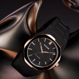 Polycarbon Black Dial Quartz Analog Watch - For Men PCBJ35-image-55
