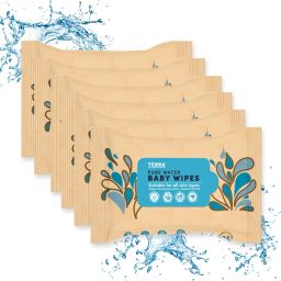 Pure Water Baby Wipes, Soft Cleansing, India's First 100% Biodegradable-image-60