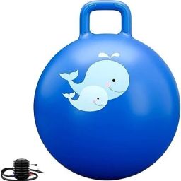 HOP BALL 55CM BLUE Rubber Hopper Ball for Kids with Handles-image-13