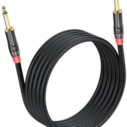 High-Quality 1/4 Inch TS to TS Mono Instrument Audio Cable for Guitars and Amps Microphone-image-63