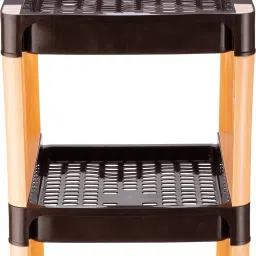 sorath Rectangular 5 Layer Multipurpose Shelf Stand Basket Rack Trolley Plastic Kitchen Trolley image 2