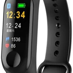 GLOBALENTERPRISES M3 BLACK 012 Fitness Smart Band-image-63