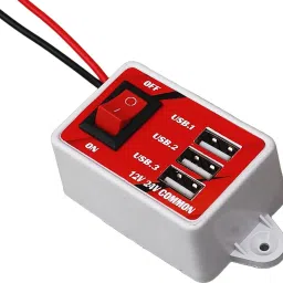 electronics crafts 12 volt DC MOBILE CHARGER 3 USB PORT Educational Electronic Hobby Kit image 2
