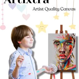 artixtra Canvas Board 6 X 6 Cotton Medium Grain Board Canvas (Set of 6) image 4