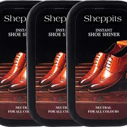 Sheppits Instant Shoe Shiner (3 Pcs) Quick Shine Leather, Synthetic Leather, Formal Shoe Shiner-image-60