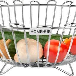 Stainless Steel Fruit basket/ Multipurpose basket/ Vegetable tokri-Sunflower Stainless Steel Fruit & Vegetable Basket-6