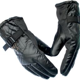 Solid Winter Men Gloves-image-98
