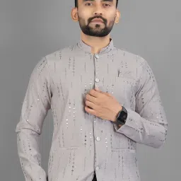 Men Embroidered Bandhgala Festive & Wedding Blazer-image-39