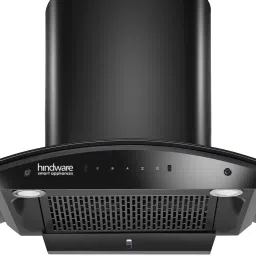 Ripple 90 IN Auto Clean | Curved Glass | Filterless | Touch Control | Motion Sensor | 10 Years Motor Warranty | Energy Efficient LED Light | Powerful Suction | Wall Mounted Black 1350 CMH Chimney-image-12