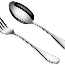 6 Pieces Premium Spoon & Fork Set For Home & Kitchen, Dining tableware Cutlery Stainless Steel Cutlery Set-image-99